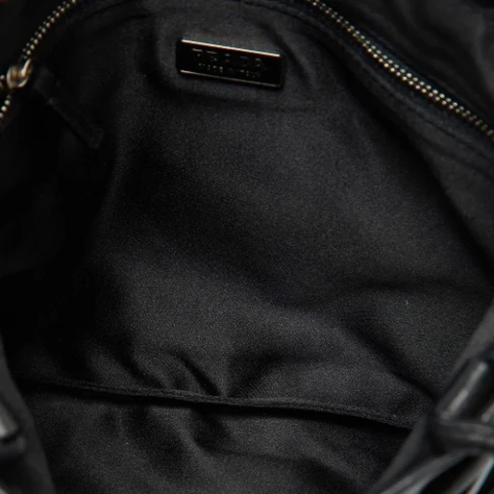 Prada Vintage Pre-owned Leather totes Black Dames