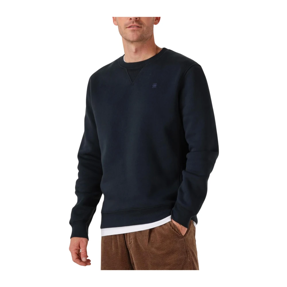 G-Star - Blaue Pullover Premium Core R Stil - Sweatshirts & Hoodies - Herren - Blau - 2XL - Bild 2