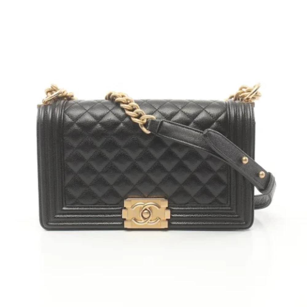 Chanel Vintage Pre-owned Leather chanel-bags Black Dames