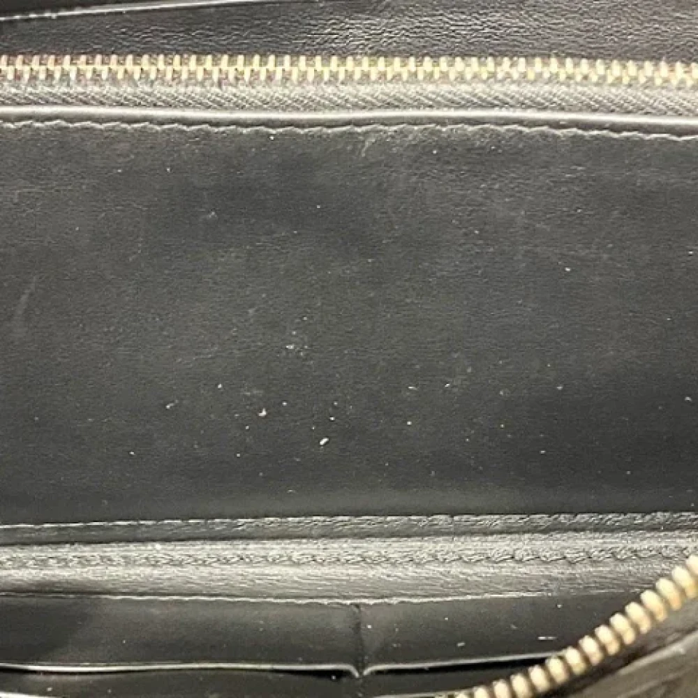 Bottega Veneta Vintage Pre-owned Leather wallets Black Dames