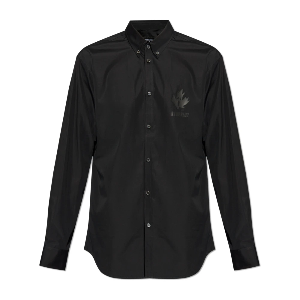 Dsquared2 Shirt met logo Black Heren