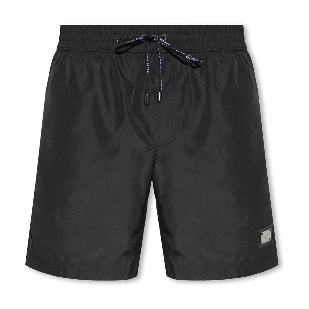 Dolce & Gabbana Men's Black Swim Shorts - Beachwear - Xl - Swimwear