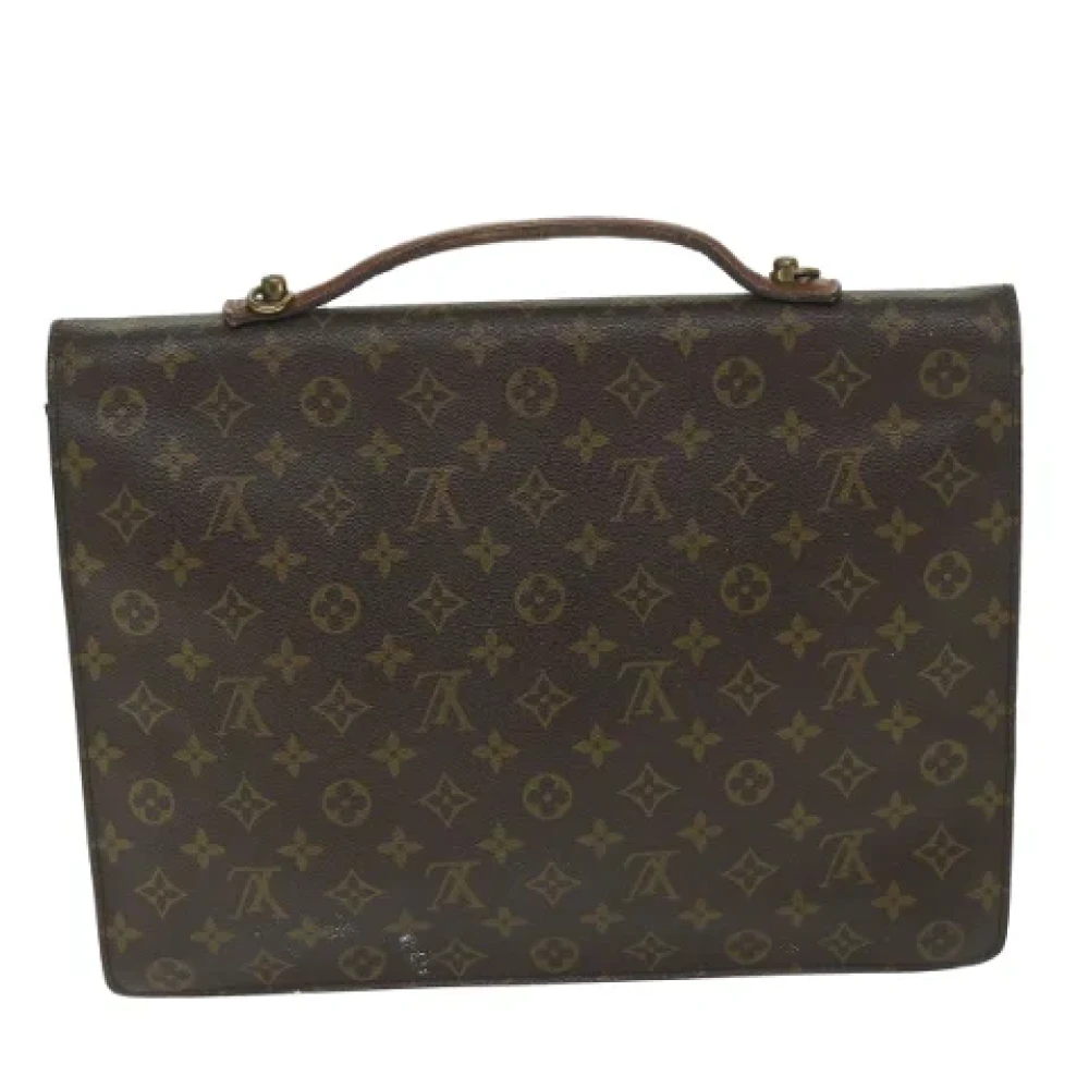 Louis Vuitton Vintage Pre-owned Canvas briefcases Brown Dames