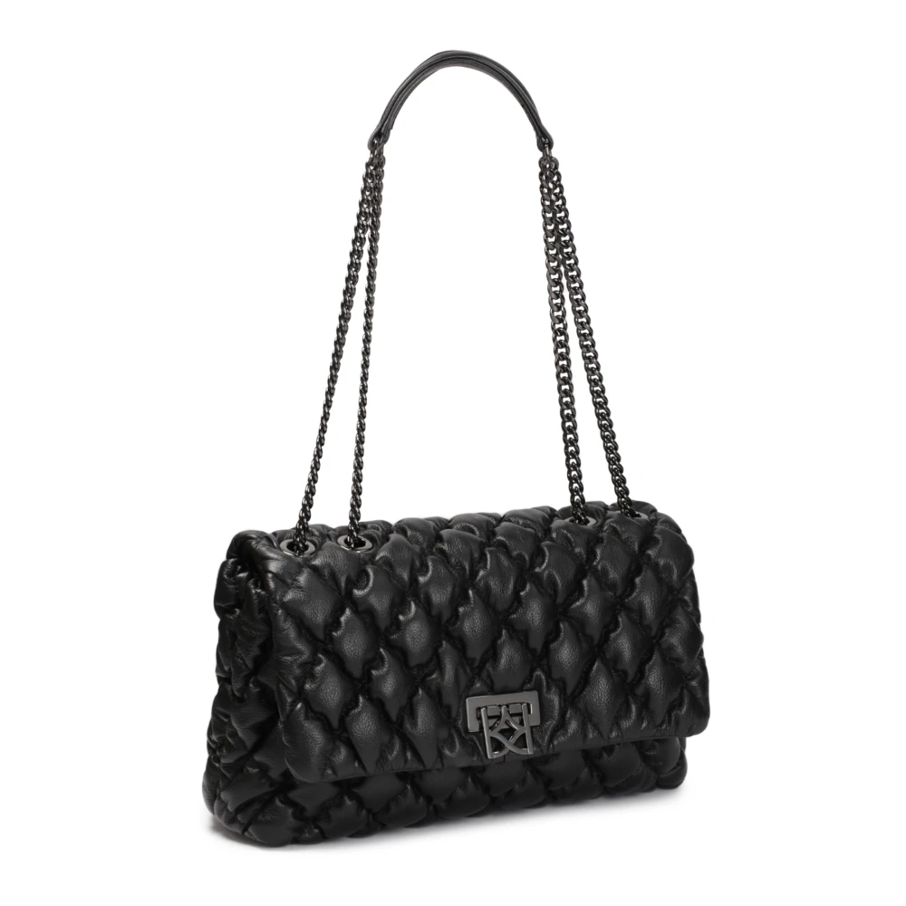 Kazar Stijlvolle zachte kettinghandtas Black Dames