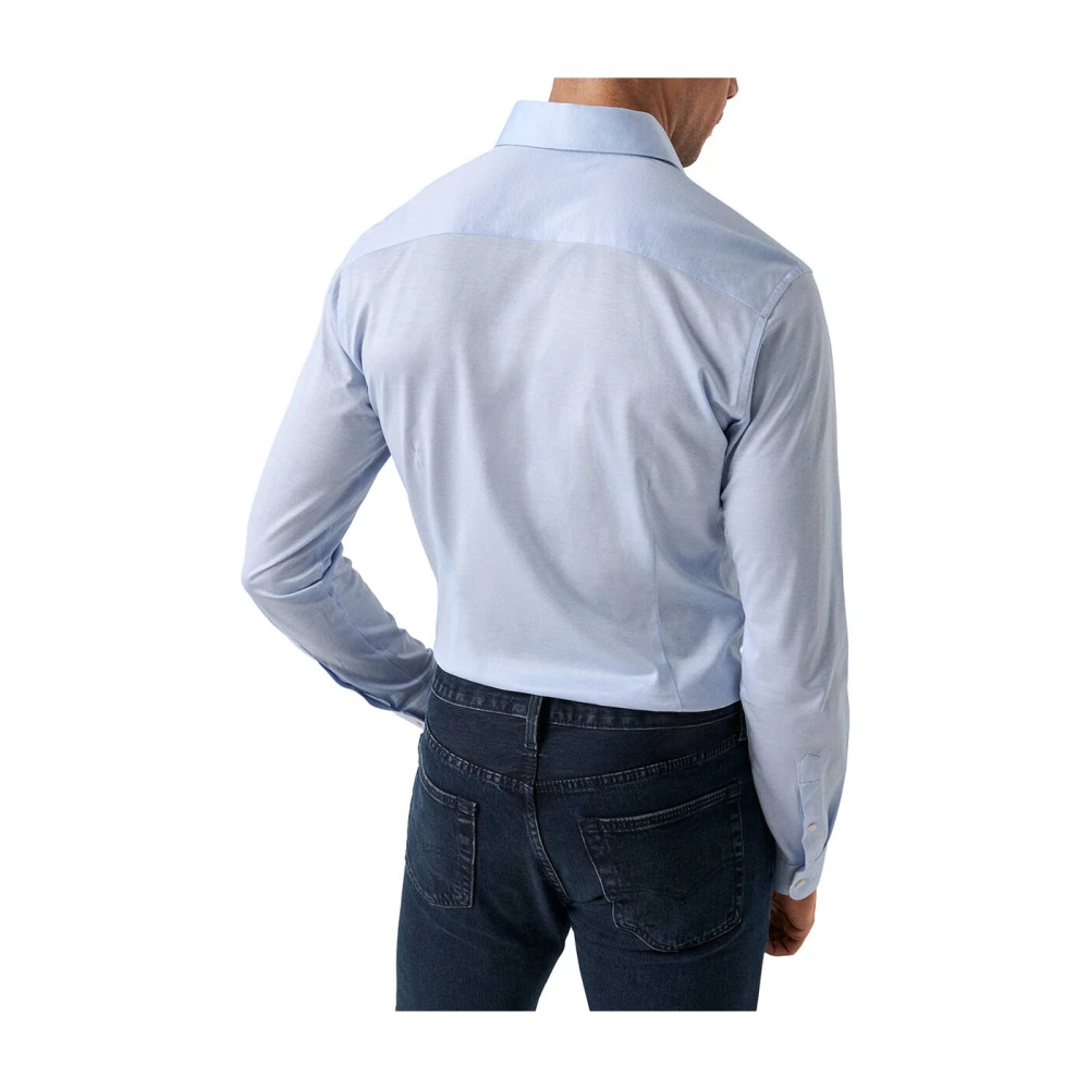 Eton Lange mouw overhemd Blue Heren