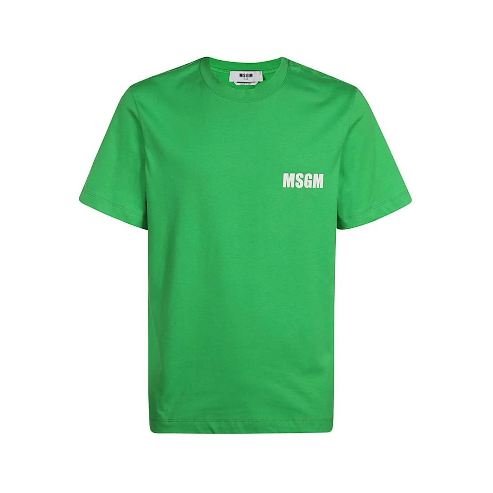 Msgm - Tops > T-Shirts - Green - Msgm - Modalova