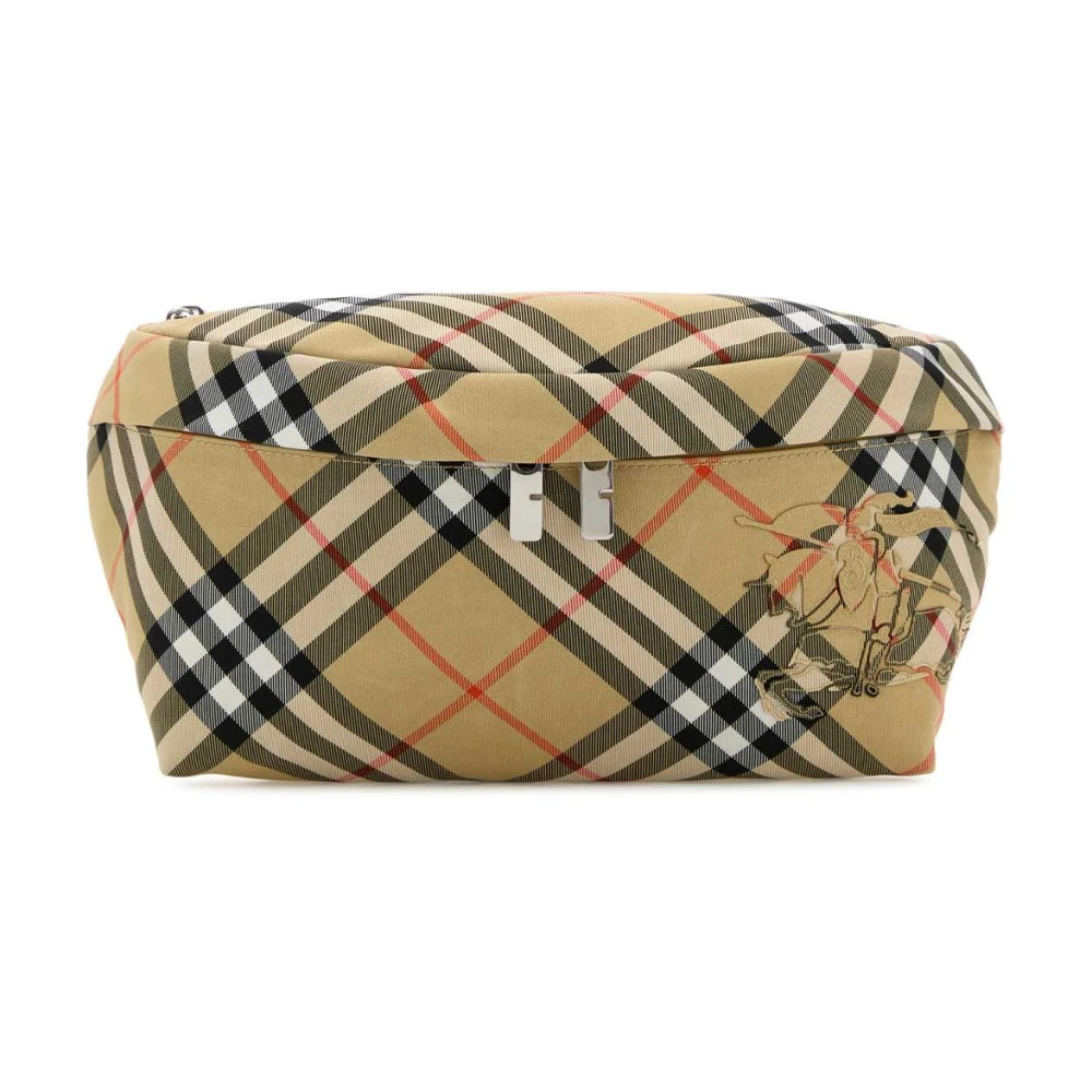 Burberry Men's Multicolor Bum Bags, One Size, Embroidered Fabric Check Belt Bag