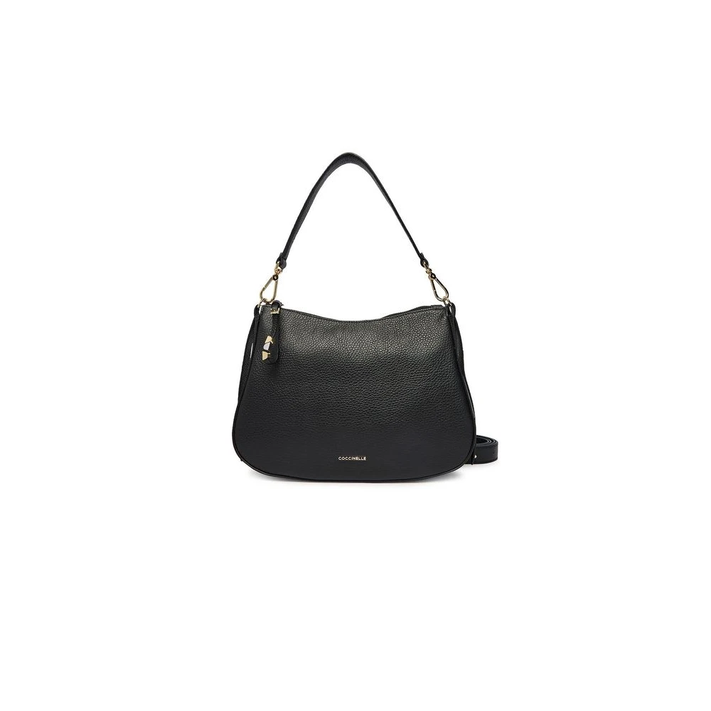 Coccinelle Damen Schwarz Nory Handtasche Aus Genarbtem Leder Einheitsgröße - Bild 8