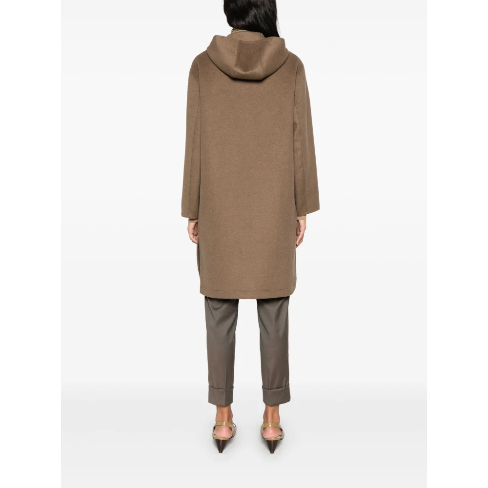 Kaos Gevoerde Parka met Interne Dons Brown Dames