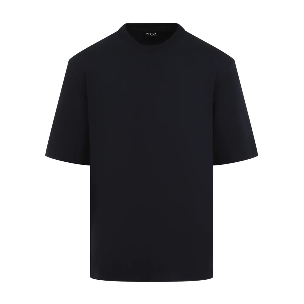 Ermenegildo Zegna Blauw T-shirt Polo Casual Stijl Blue Heren