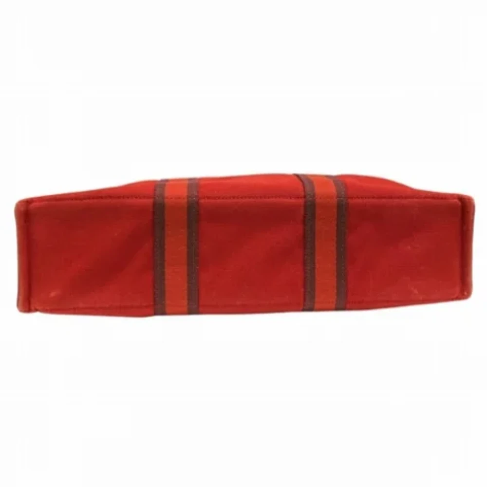 Hermès Vintage Pre-owned Canvas totes Red Dames
