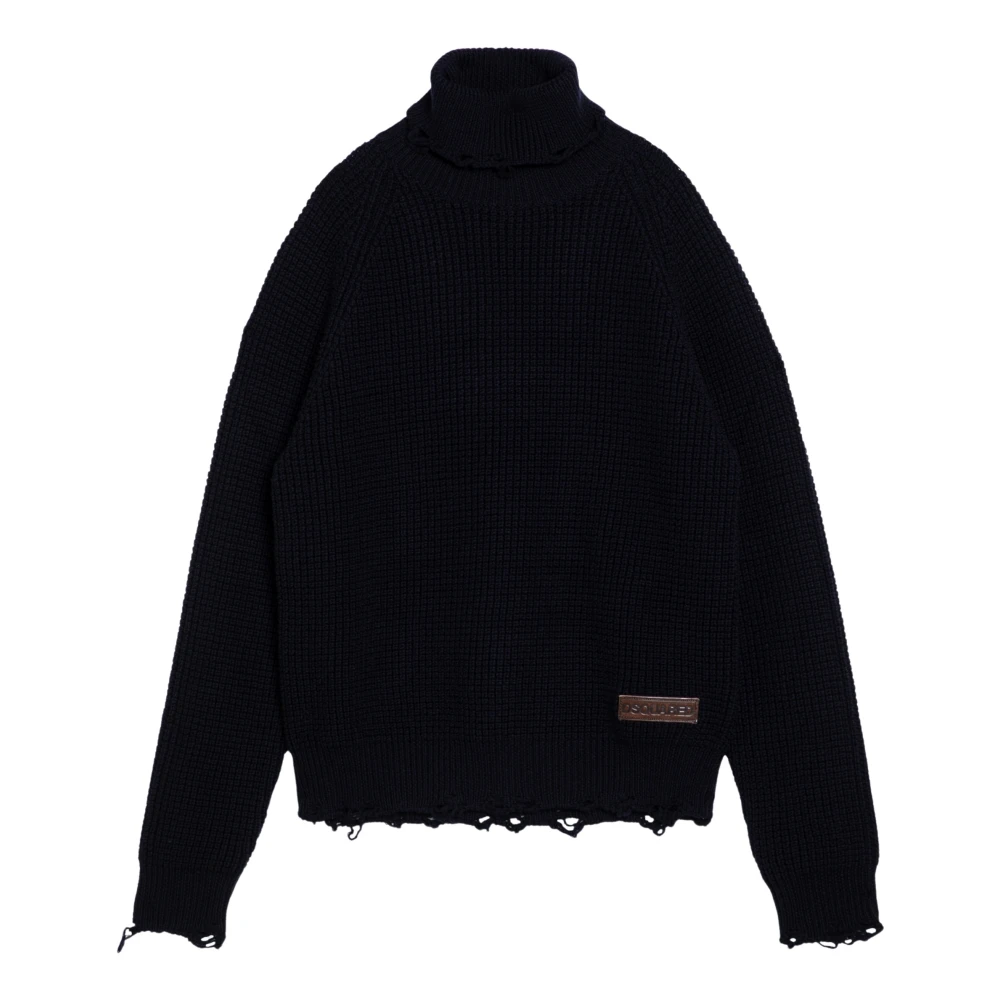 Dsquared2 Trui Turtleneck Blue Heren