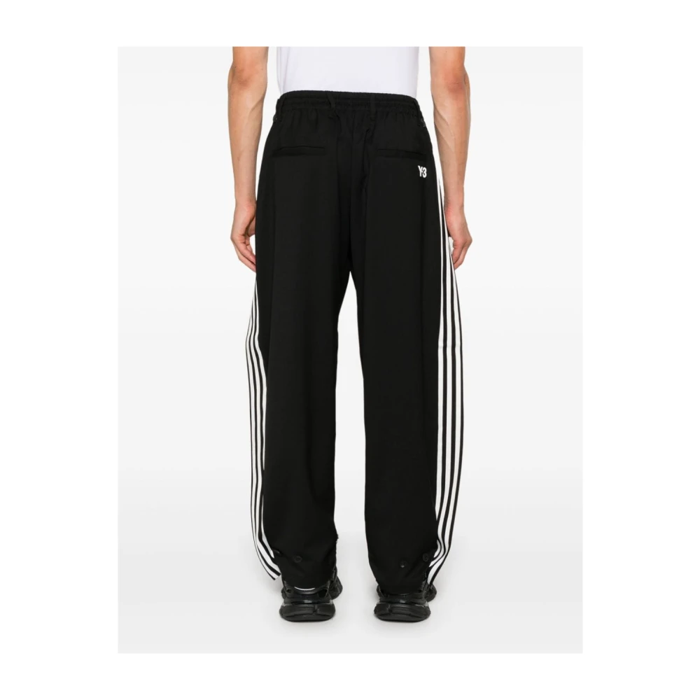 Y-3 Stretch wol nylon track pant Black Heren