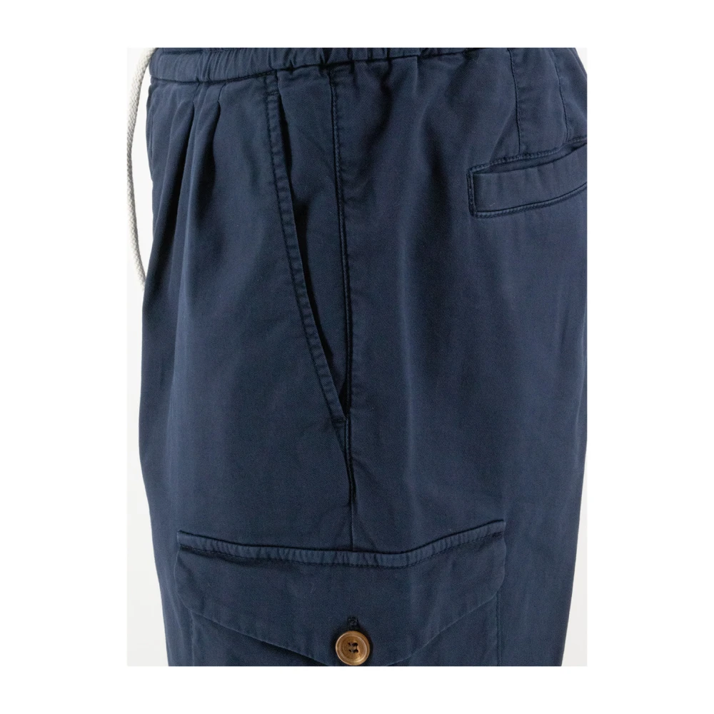 BRUNELLO CUCINELLI Tapered Trousers Blue Heren