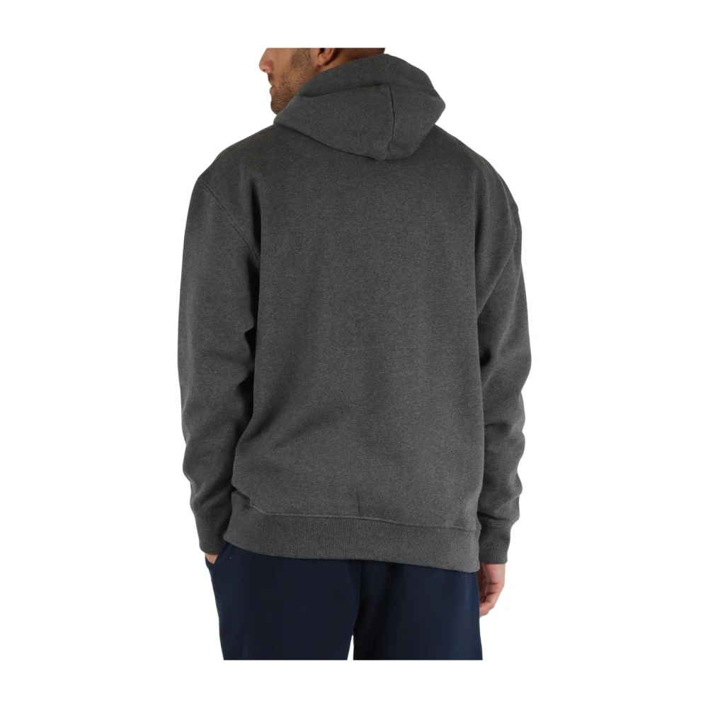 Tommy Jeans Katoenen hoodie met logoprint Gray Heren