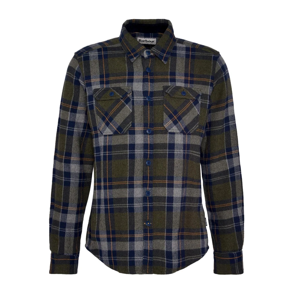 Barbour Snowcap Fitted Shirt Olive Multicolor Heren