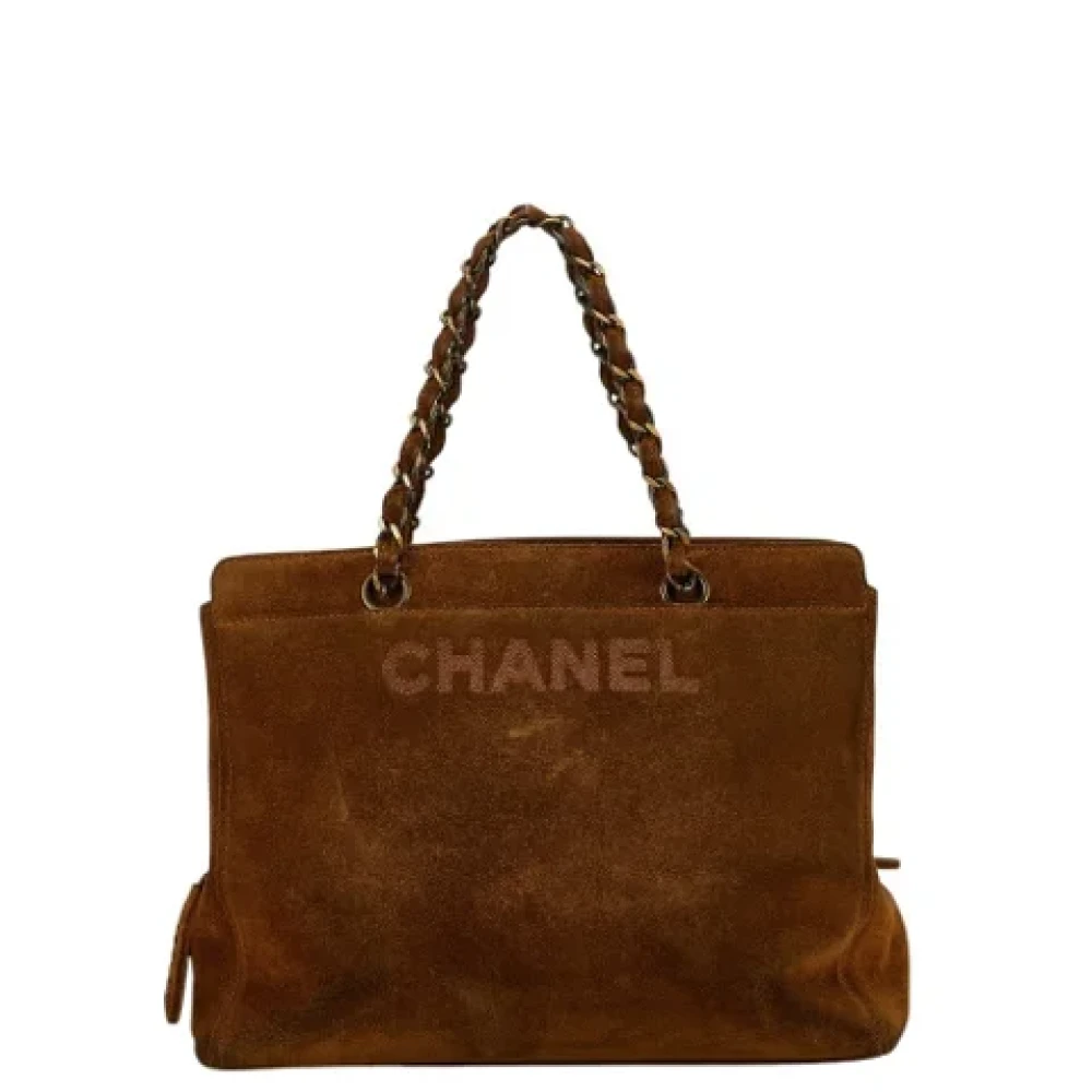 Chanel Vintage Pre-owned Suede chanel-bags Brown Dames