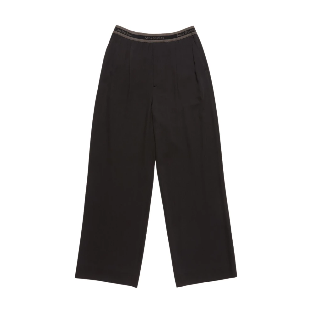 Acne Studios Zwarte Broek Fn-Wn-Trou001265 Black Dames
