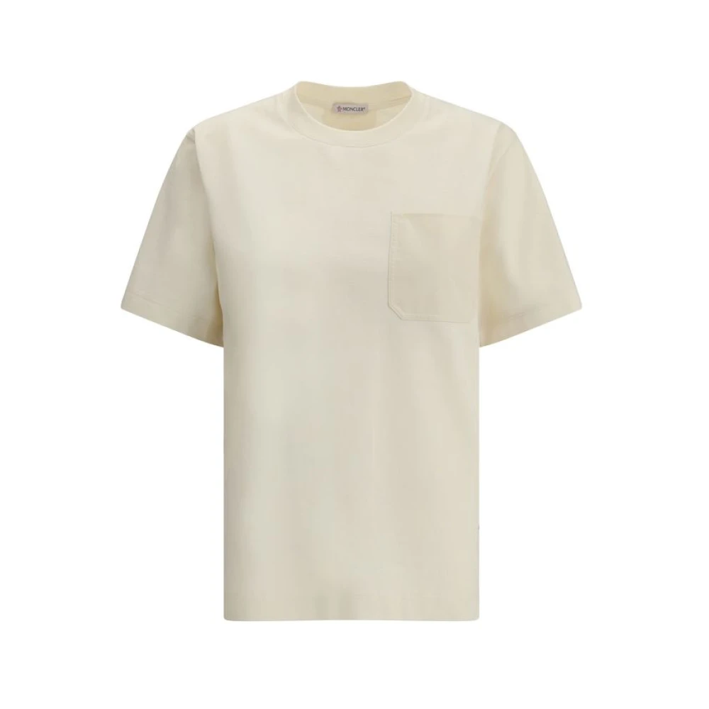 Moncler - Tops > T-Shirts - Beige - Moncler - Modalova
