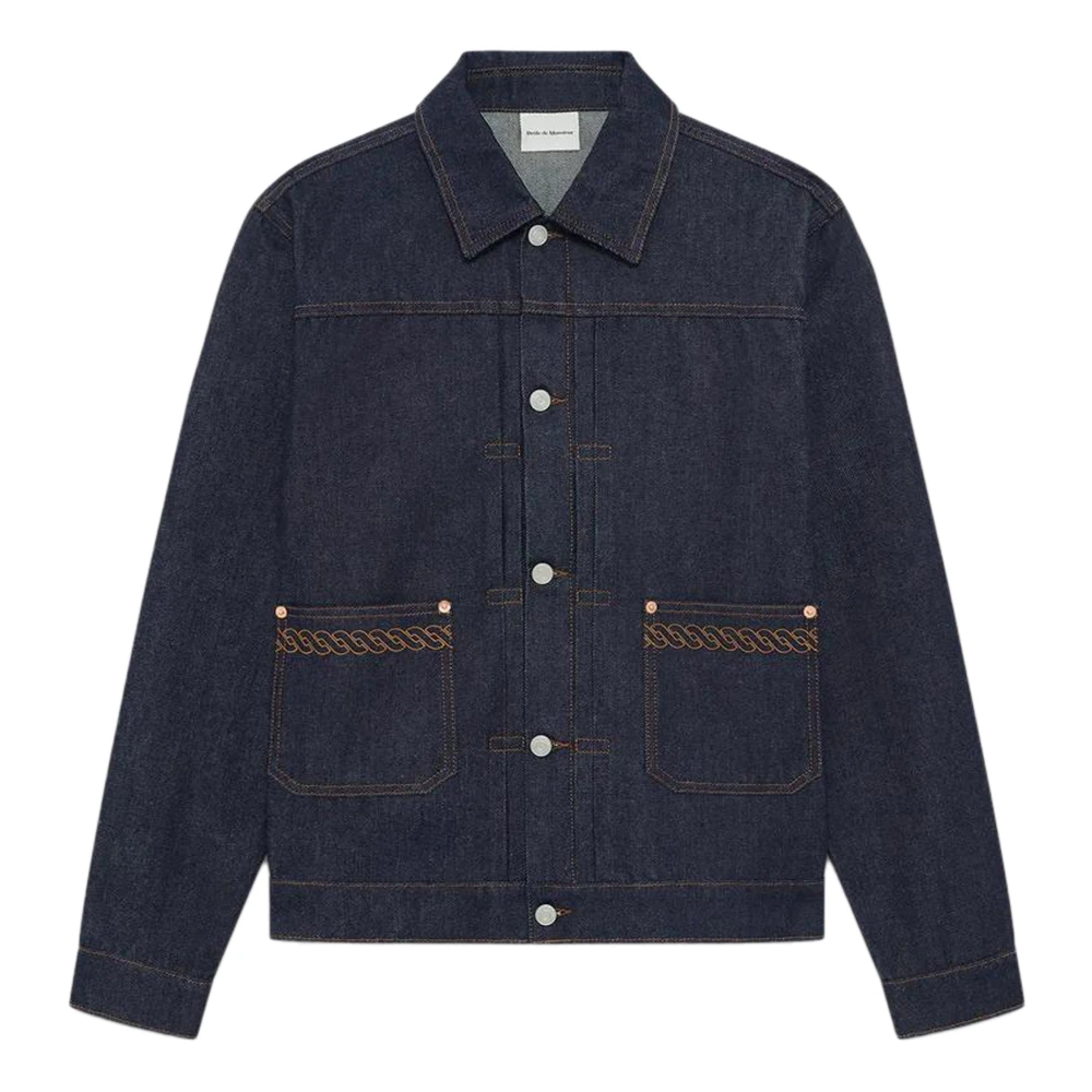 Drole De Monsieur Men's Blue Denim Jacket For
