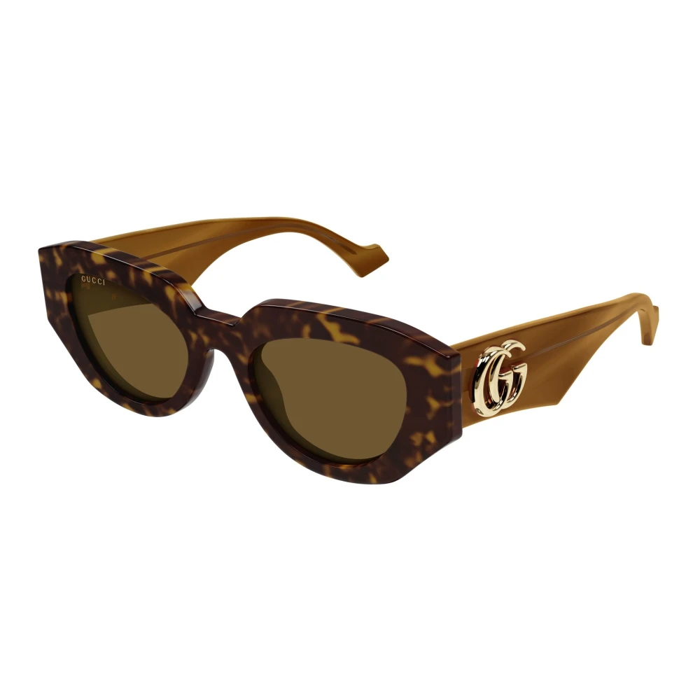 Gucci Brown Sunglasses, Female, 51 Mm, Sunglasses