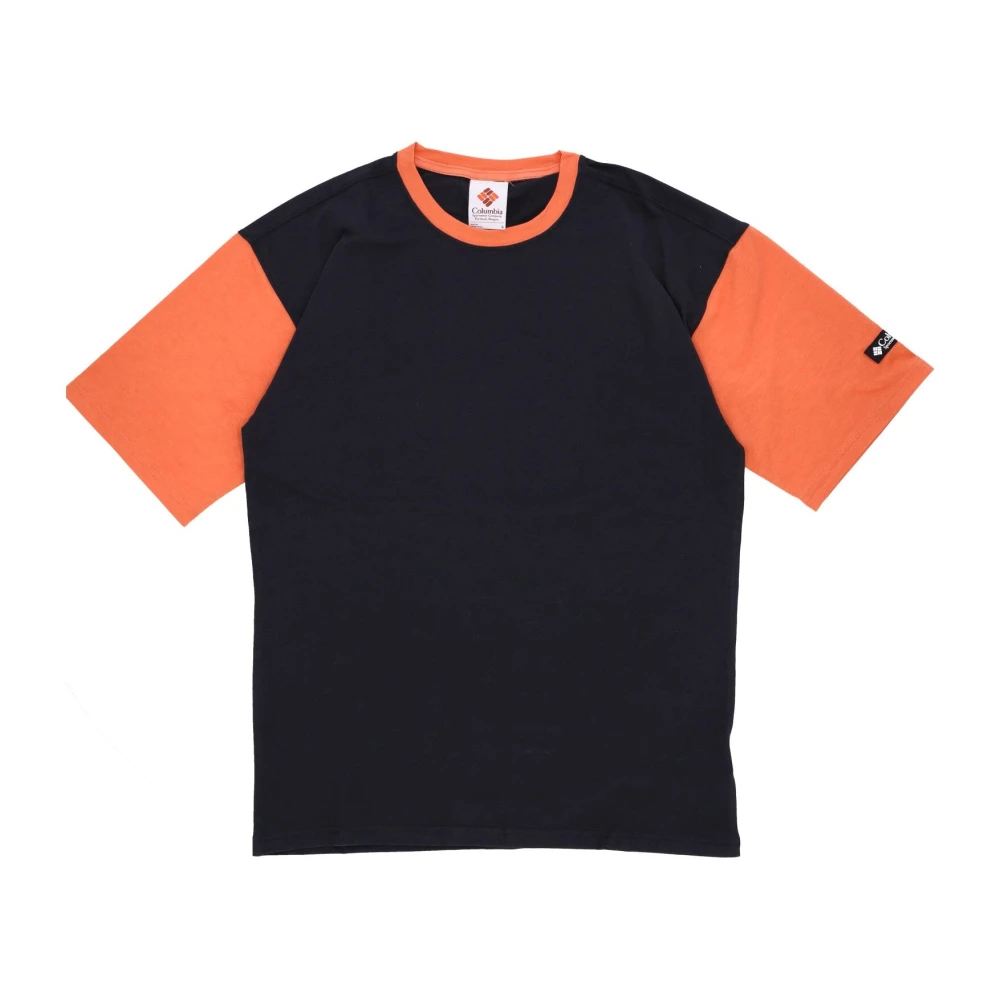 Columbia Valley Tee Heren T-shirt Zwart Oranje Black Heren