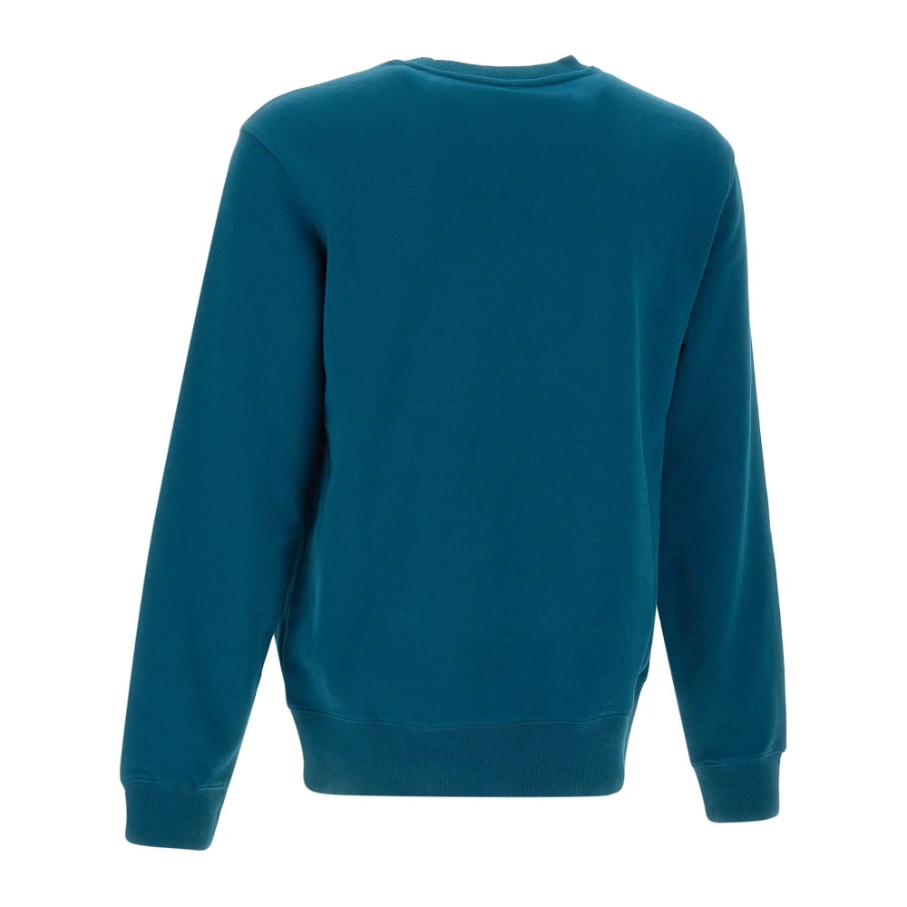 Sun68 Heren Katoenen Crew Neck Sweatshirt Blue Heren