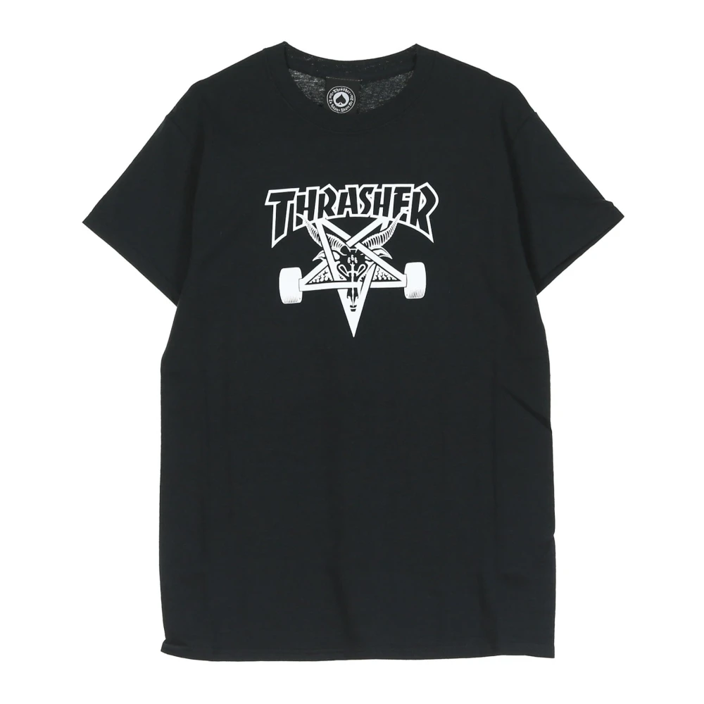 Thrasher Skate Goat Tee Zwart Wit Katoenen T-shirt Black Heren