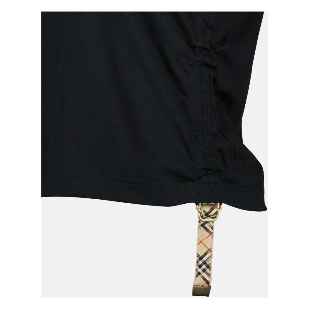 Burberry Zwart Festival T-shirt Lente-Zomer 2025 Black Dames
