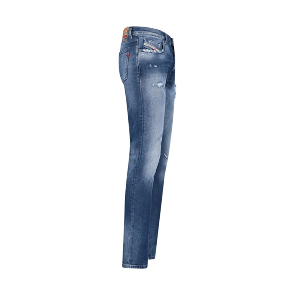 Diesel Klassieke Denim Jeans voor Dagelijks Gebruik Blue Heren
