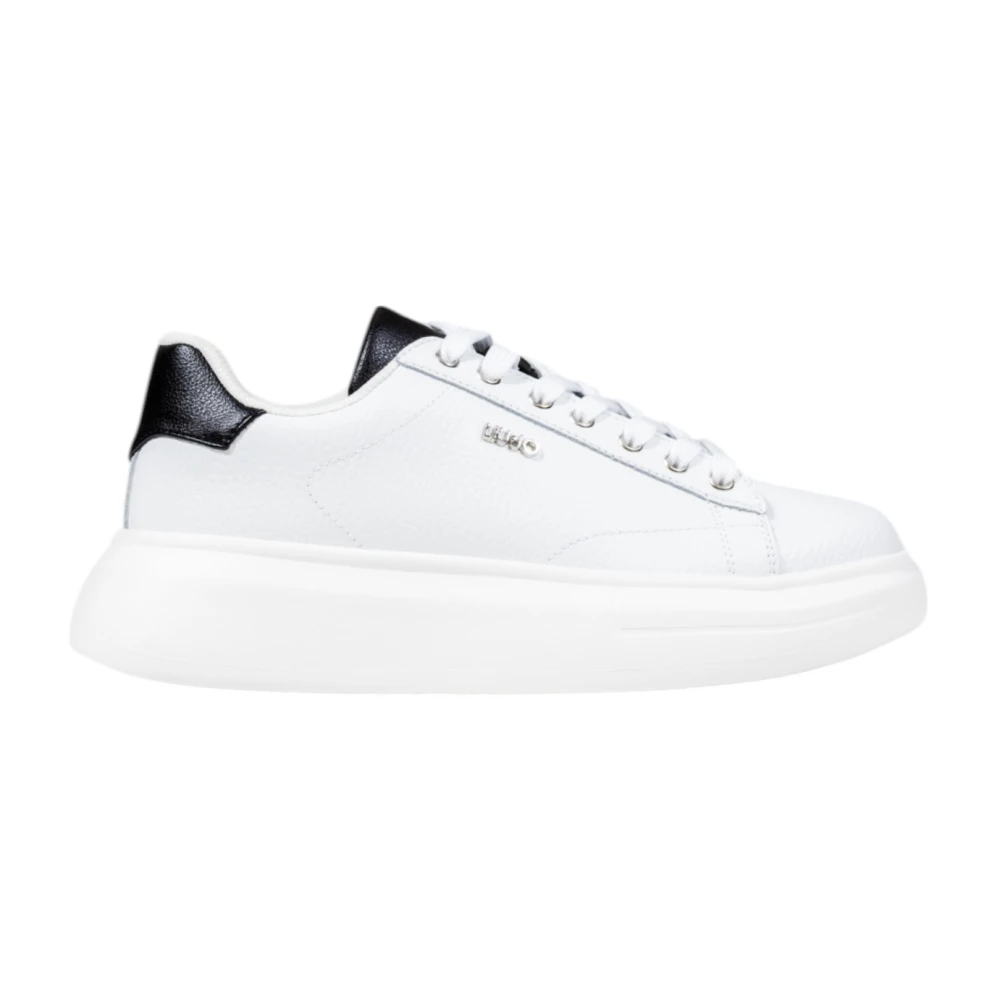 Liu Jo Moderne Eco-Leren Sneakers met Metalen Details Dames Schoenen Wit