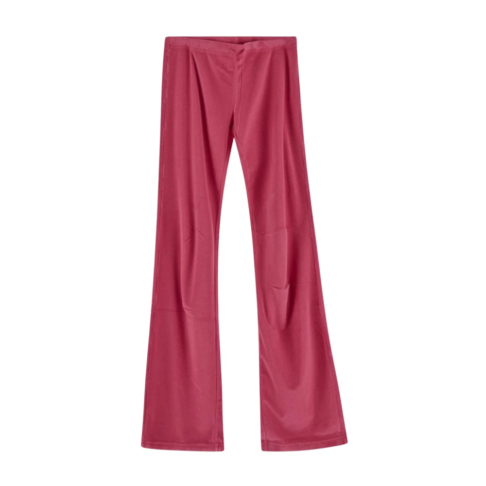 Balenciaga Katoenen Wide Leg Jogger Broek Pink Dames