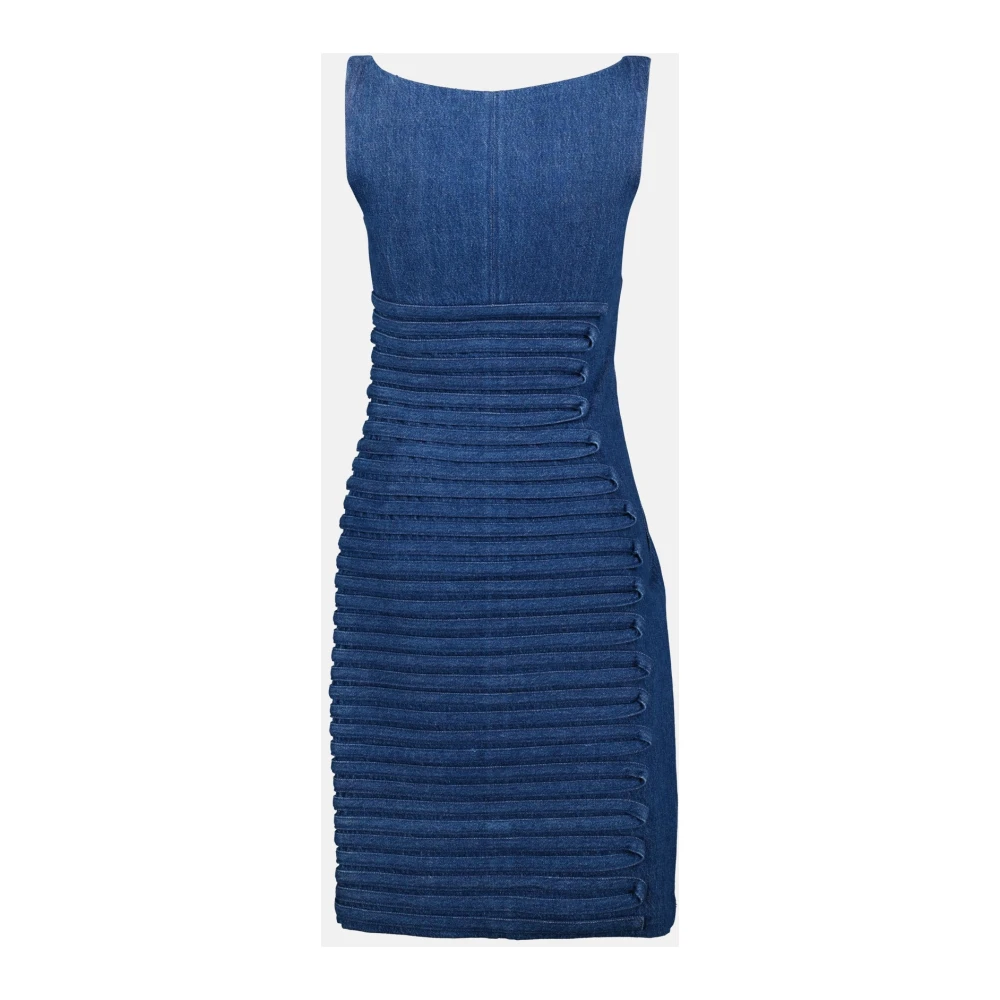 Versace Denim Jurk Lente-Zomer 2025 Collectie Blue Dames