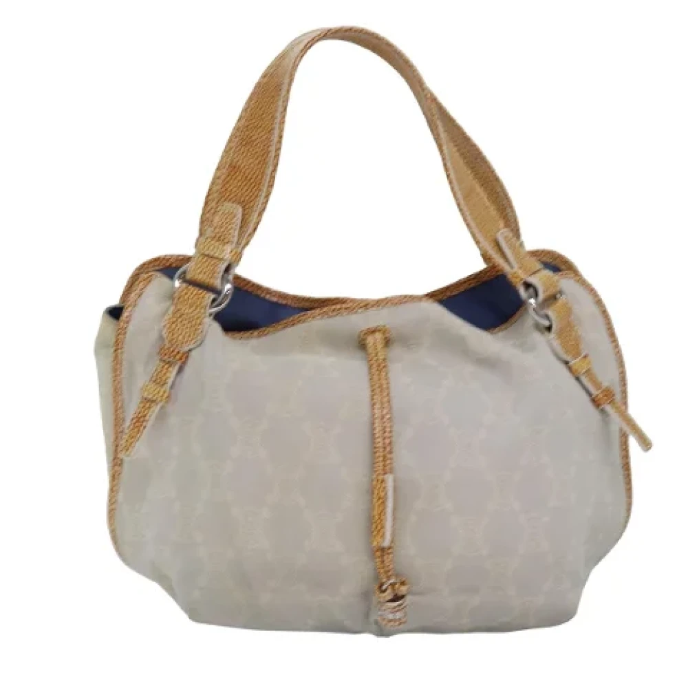 Celine Vintage Pre-owned Canvas celine-bags Gray Dames