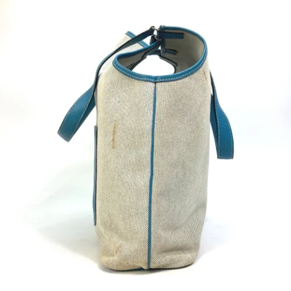 Hermès Vintage Pre-owned Fabric shoulder-bags Blue Dames