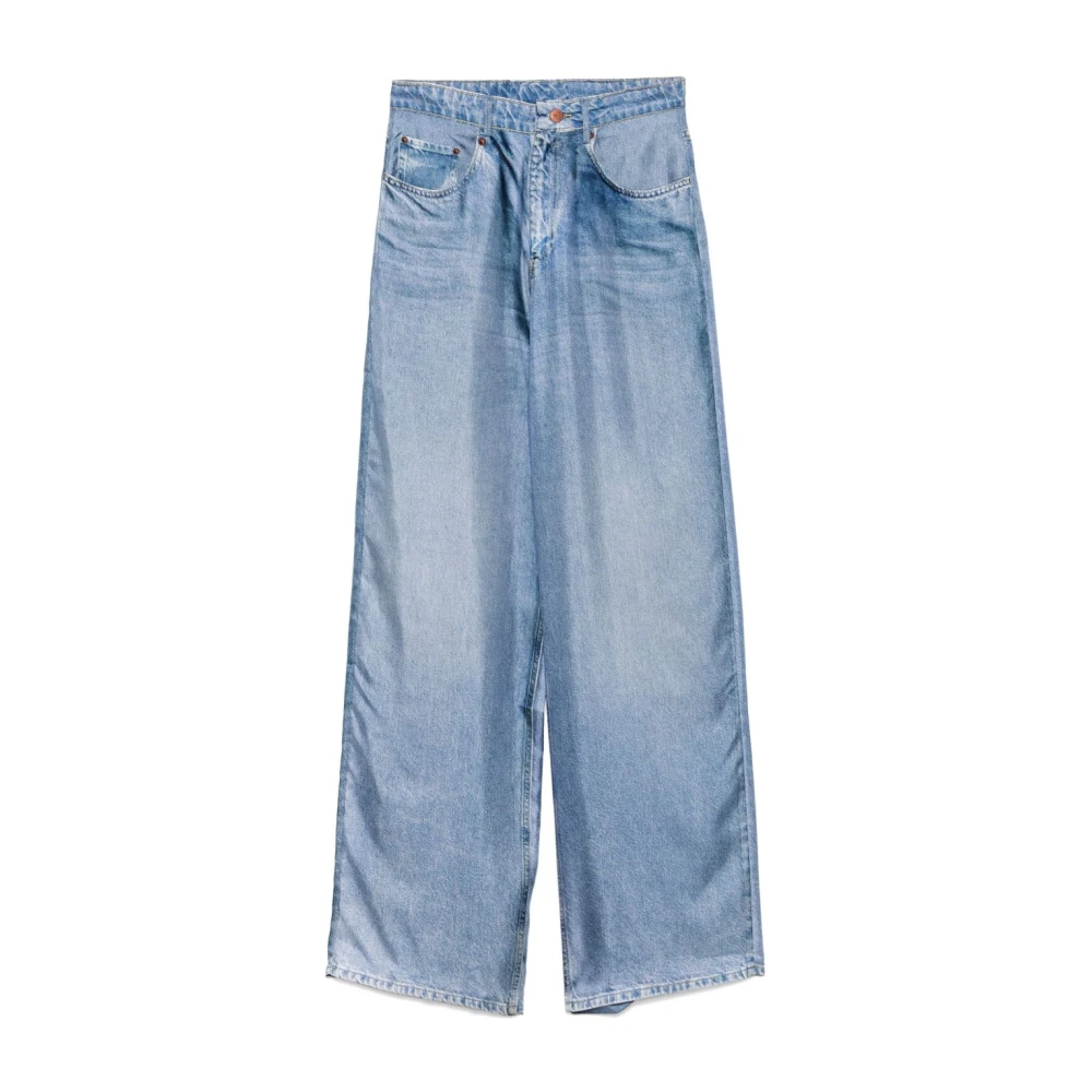 Pierre-Louis Mascia Blauwe Broek met Verborgen Rits Blue Dames