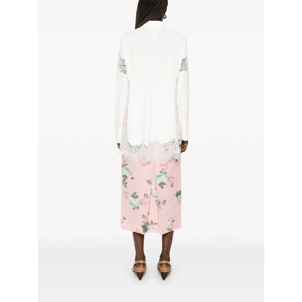 Ermanno Scervino Witte Sweater Collectie White Dames