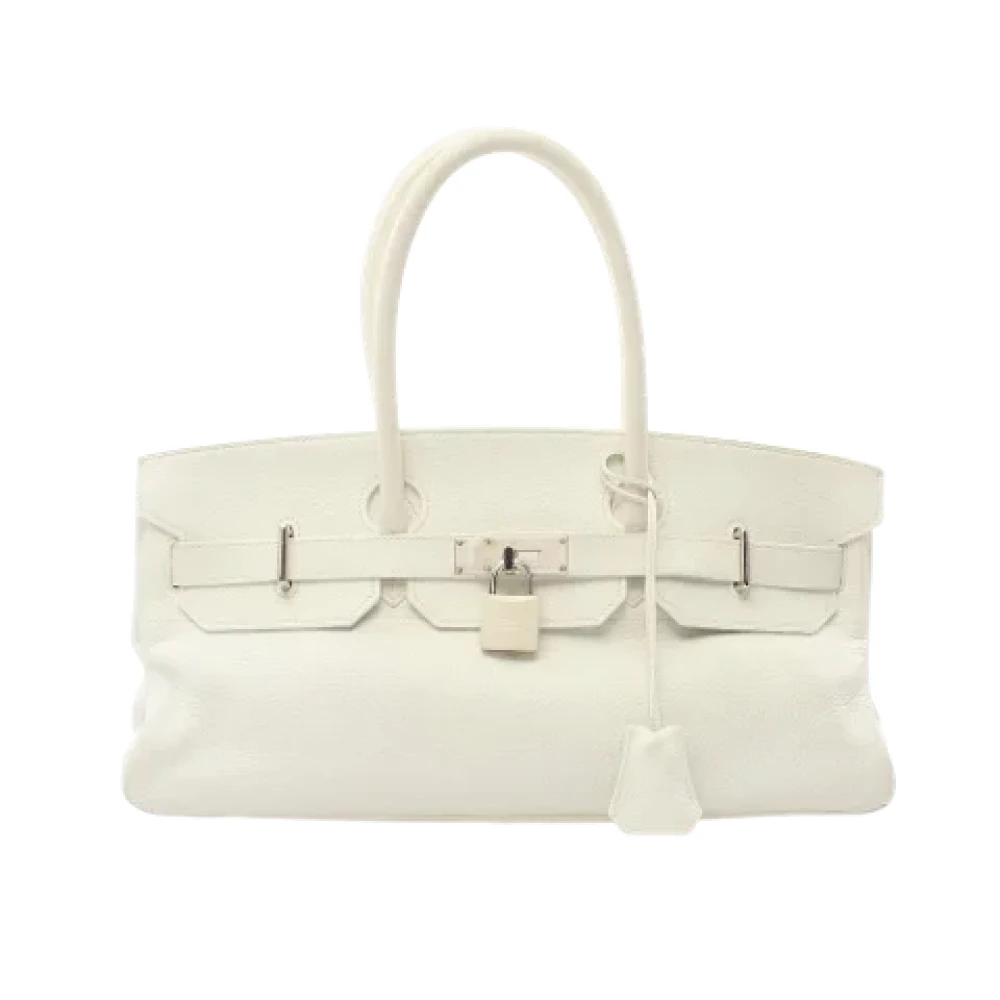 Hermès Vintage Pre-owned Leather shoulder-bags White Dames