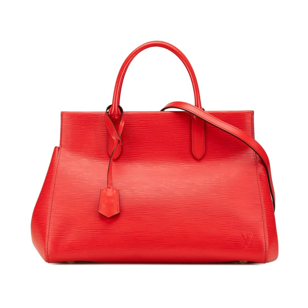 Louis Vuitton Vintage Women's Red Pre-Owned Lockme Bb Leather Handbag