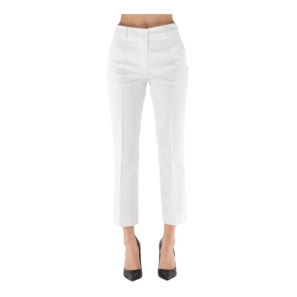 SPORTMAX Cropped Trousers White Dames