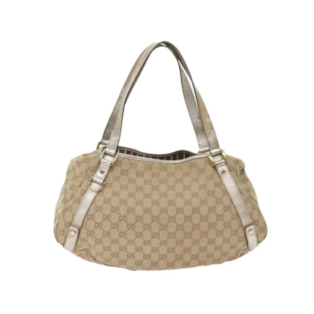 Gucci Vintage Pre-owned Nylon gucci-bags Beige Dames