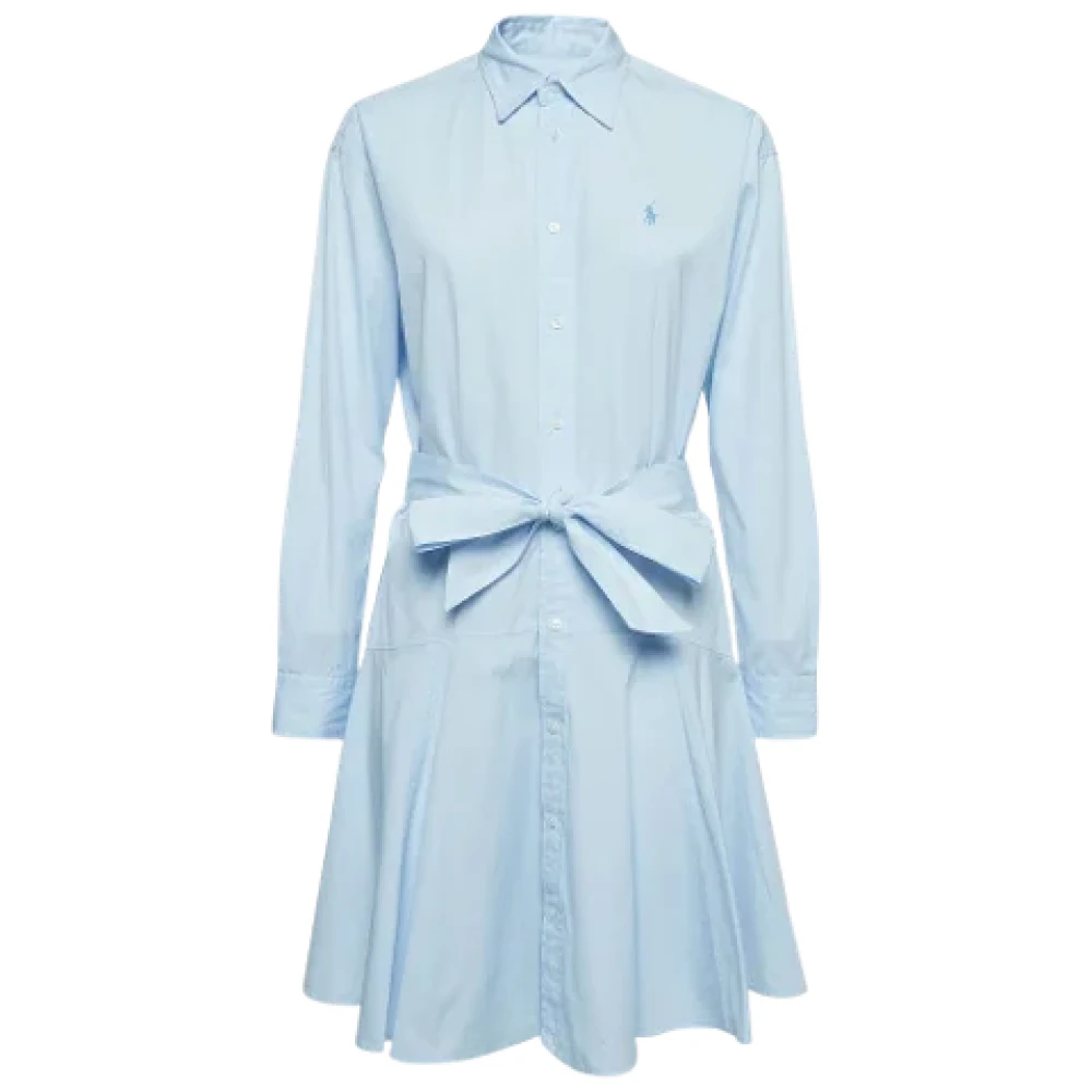 Ralph Lauren Pre-owned Cotton dresses Blue Dames