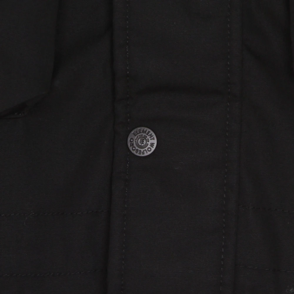 Element Zwarte Mountain Parka Jas Black Heren