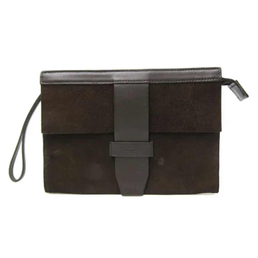 Gucci Vintage Pre-owned Leather gucci-bags Brown Dames