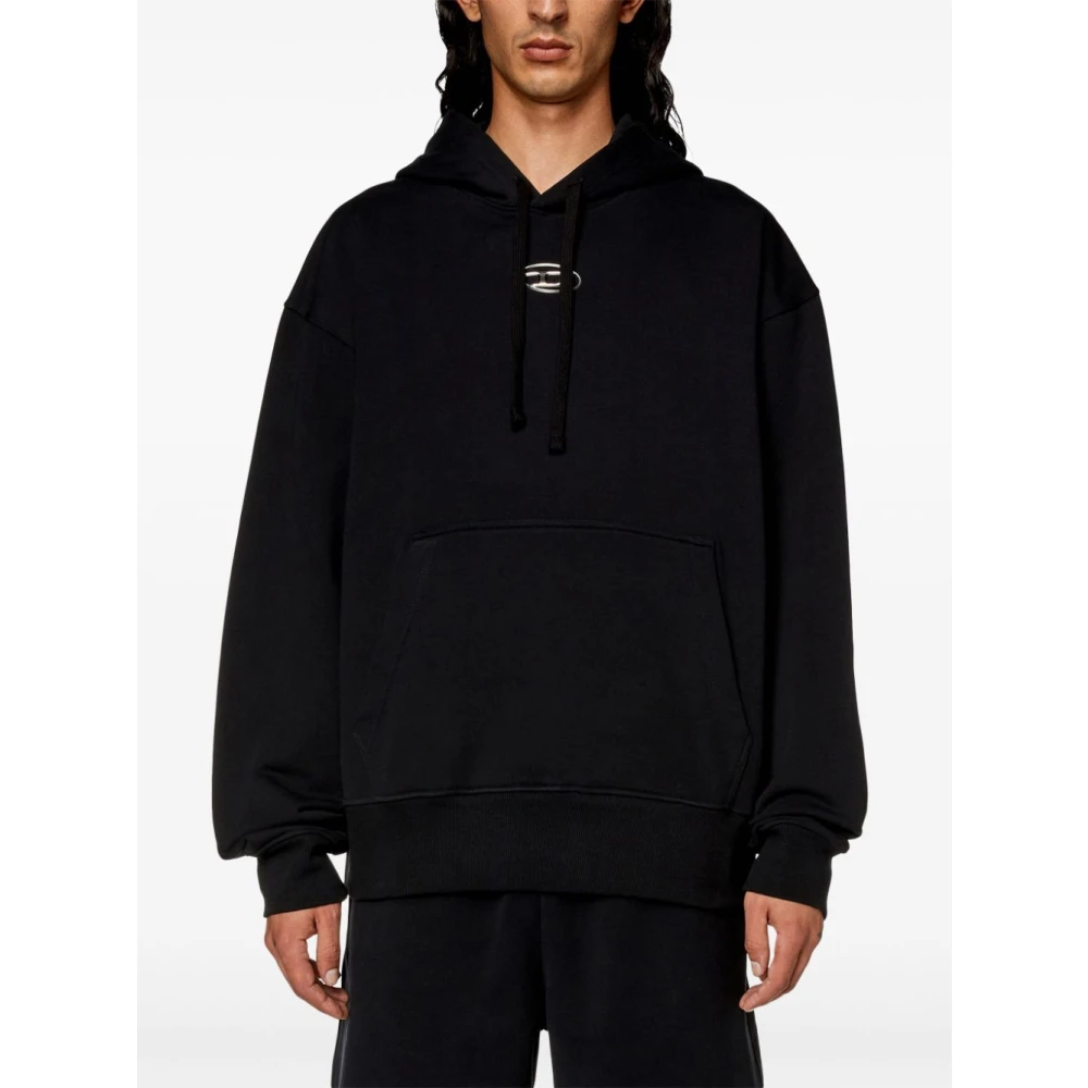 Diesel Zwarte Sweatshirt Casual Stijl Ss25 Black Heren