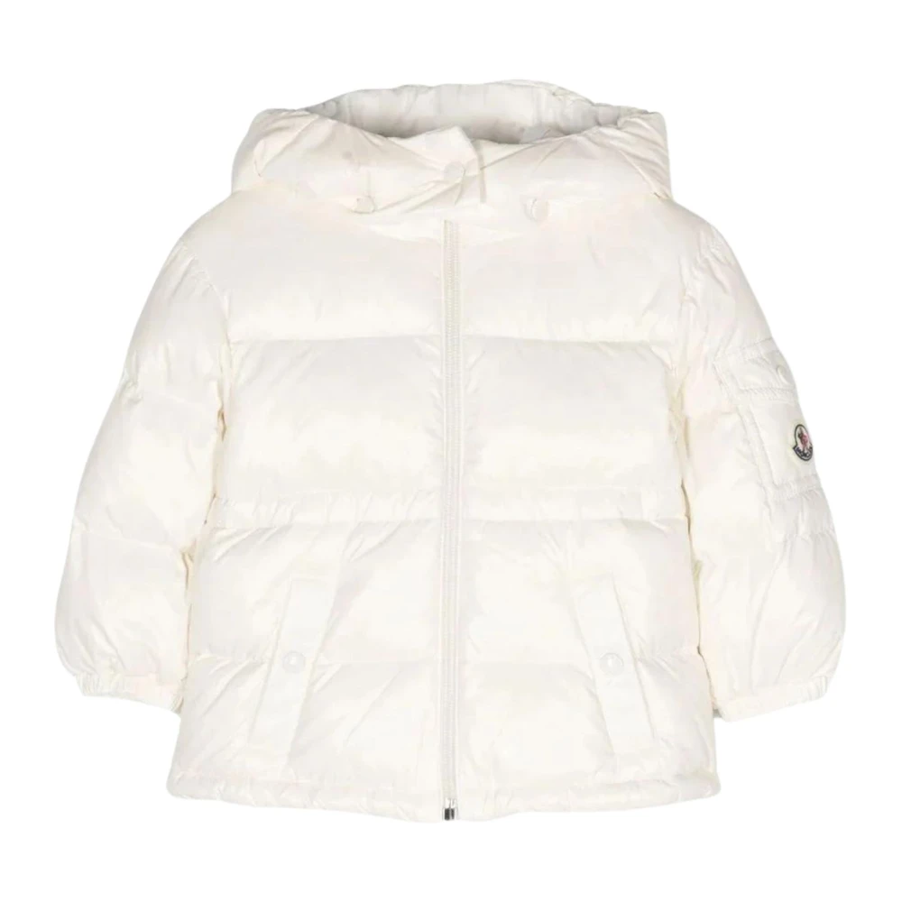 Moncler Vit Barn Puffer Jacka Maire White, Flicka