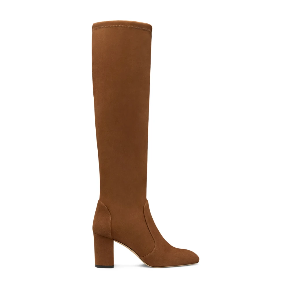 Stuart Weitzman Women's Brown Heeled Boots, 7 Uk, Lucie Boot 75
