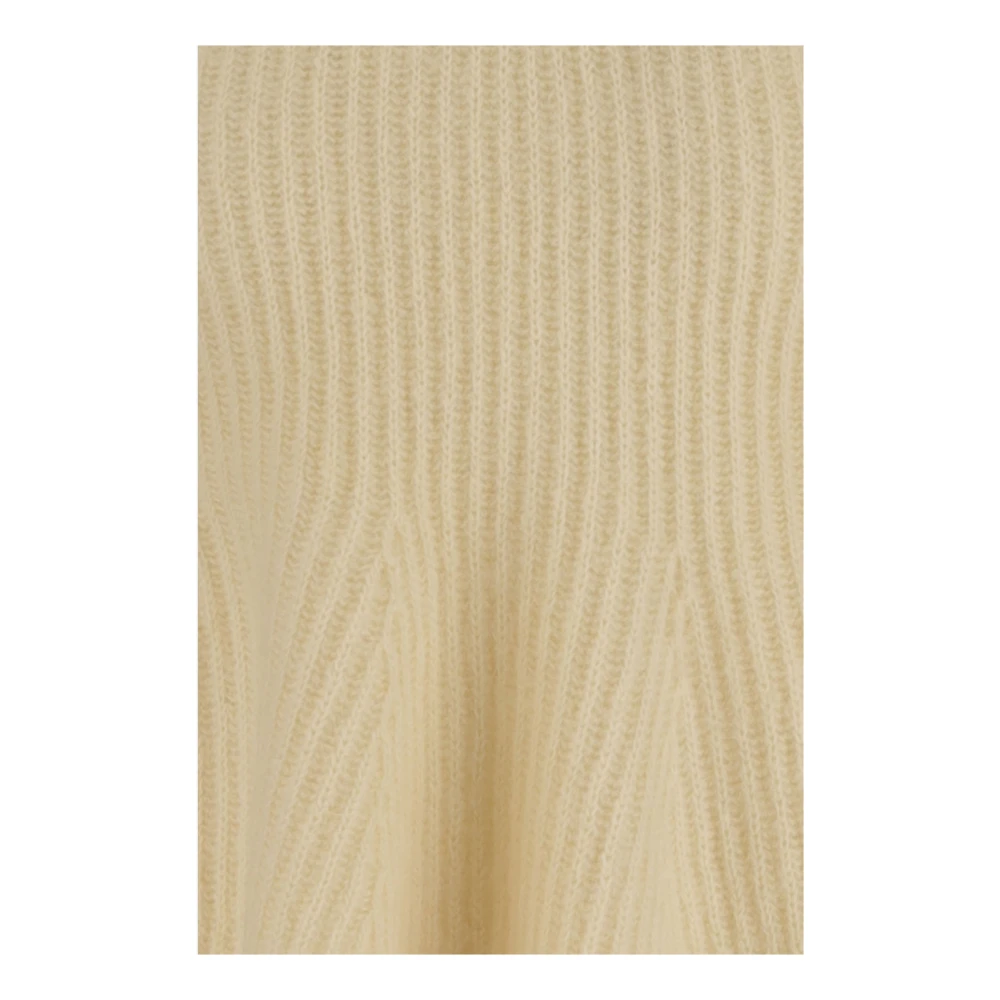 By Malene Birger Wollen Blend V-hals Trui By Herenne Birger Yellow Dames