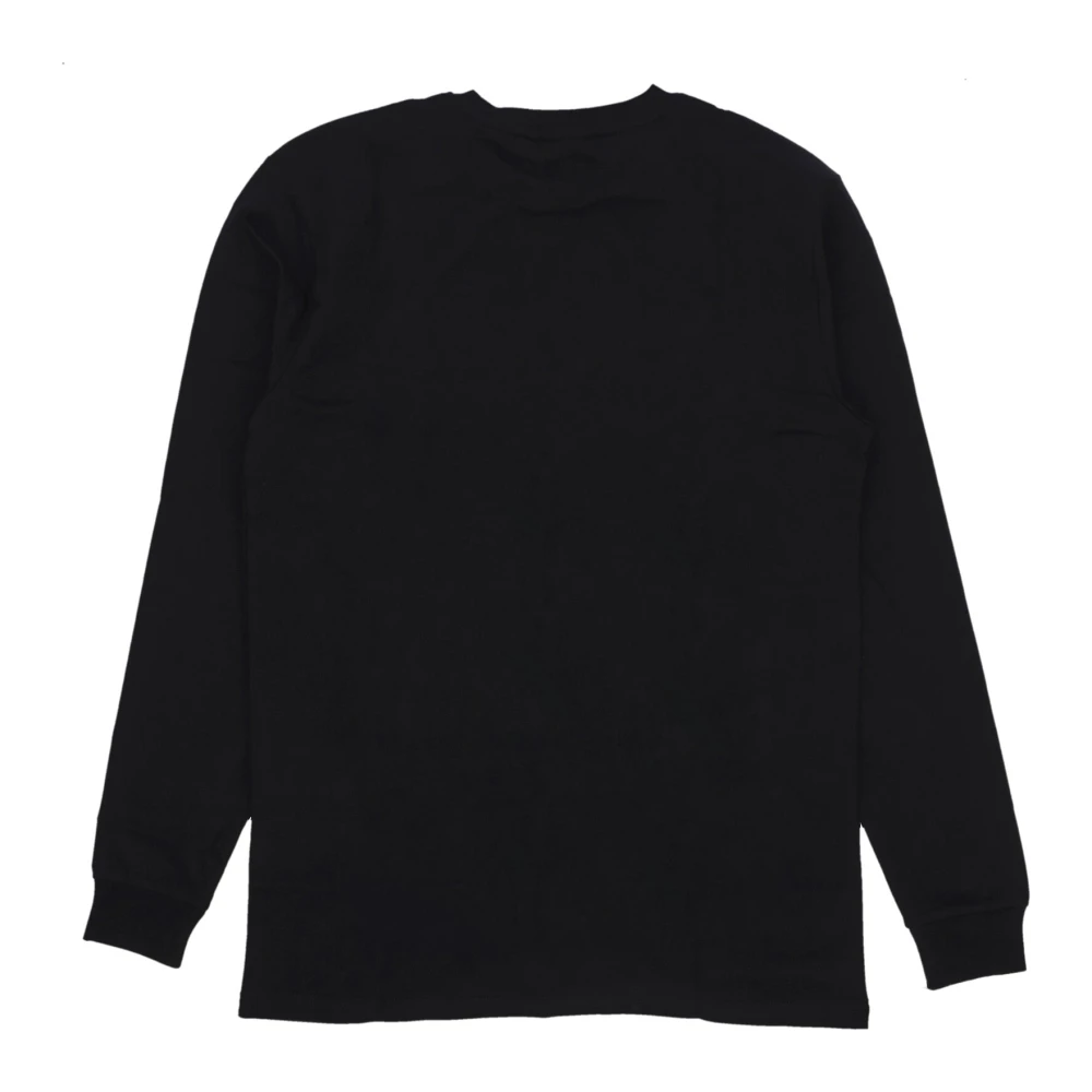 Karl Kani Lange Mouw Crewneck T-shirt Zwart Black Heren