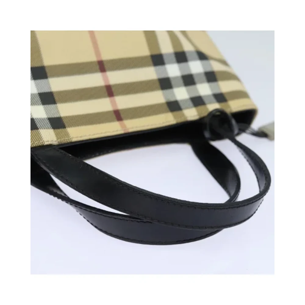 Burberry Vintage Pre-owned Fabric handbags Beige Dames